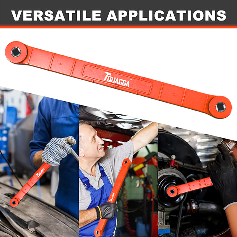 Offset Extension Wrench, Impact Grade Square Drive Adapters For Hard To Reach Fasteners In Tight Spaces 3 Piece Set