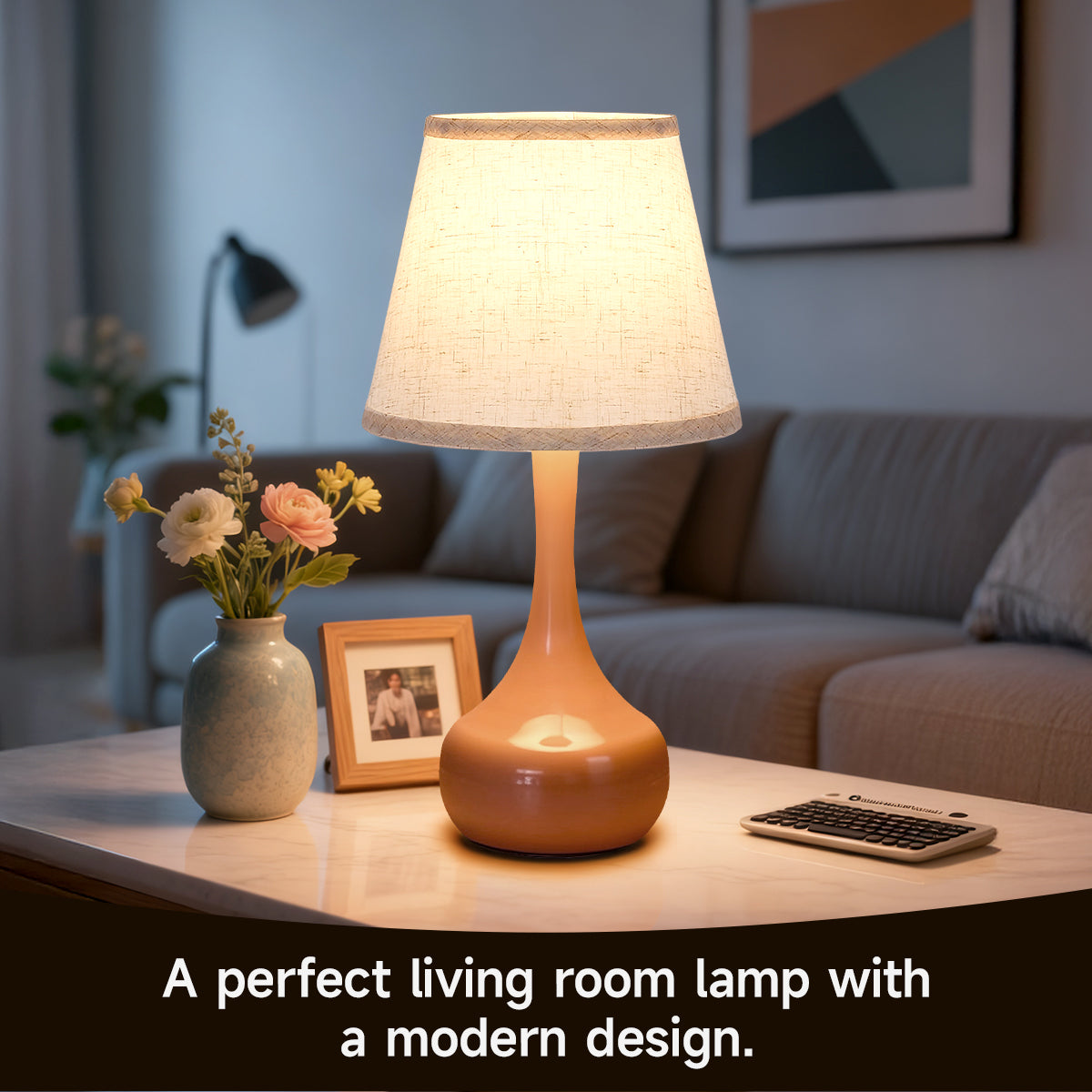 2-piece Set Of Three Level Dimming Small Table Lamp Pink Bedside Lamp For Children's Rooms Offices Living Rooms Including LED Bulbs
