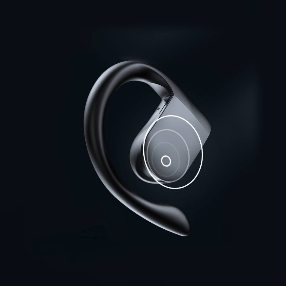 Open Ear Bluetooth, Wireless Headphones Sport Over Earphones Built-in Mic With Ear Hooks  Case Ergonomic  For Running Fitness