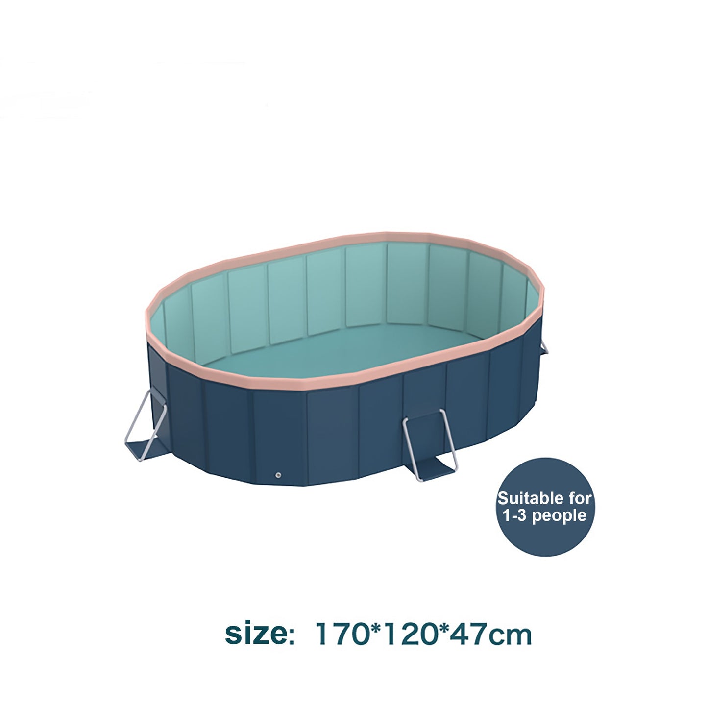 1.8m PVC Folding Pool  Not Inflatable  Bathes And Cools In Summer, Suitable For Outdoor Patio Beach Garden