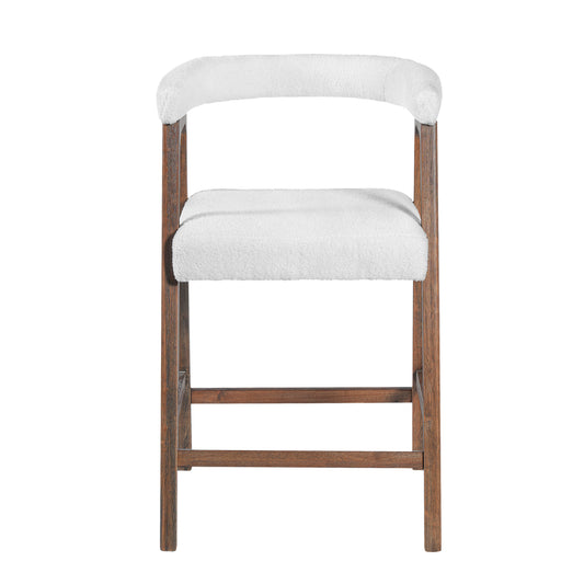 26 Seat Height Bar Stools With Back,  Comfortable Counter Stools For Kitchen Island Dining Room, Set Of 2