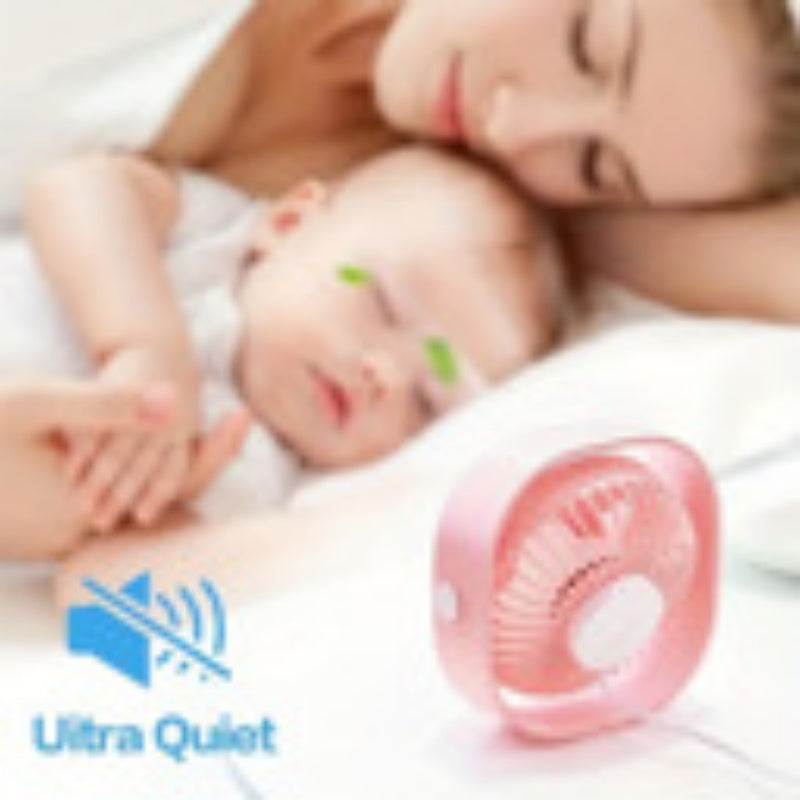 New Desktop Small Fan Rechargeable Desktop Fan Portable Office Student Dormitory Home Mini Fan Mute Random Color