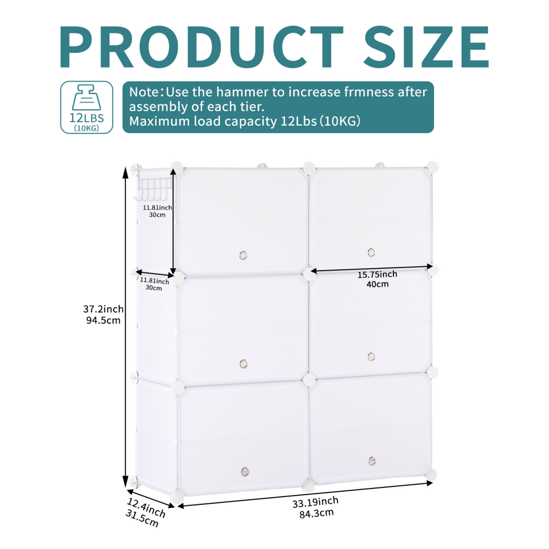 Shoe Rack Storage Cabinet, 8-layer Shoe Storage Cabinet With Door, Stackable And Detachable Shoe Storage Cabinet