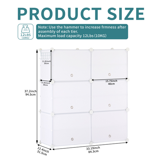 Shoe Rack Storage Cabinet, 8-layer Shoe Storage Cabinet With Door, Stackable And Detachable Shoe Storage Cabinet