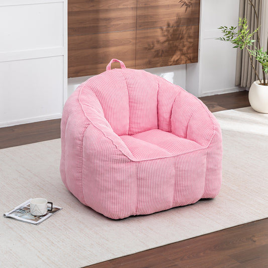 Giant Bean Bag Chair Sofa For  Teens, Comfy Corduroy Large Bean Bag Chairs With Armrests For Bedroom Living Room, BeanBag Lazy Sofa Couch Chairs With Filler Included