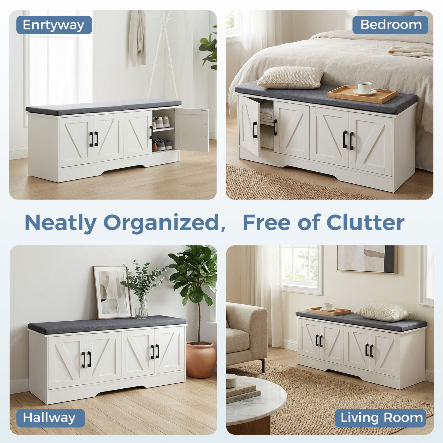 Wooden Shoe Storage Cabinet, For Living Room Storage
