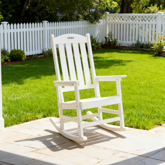 All-Season Rocking Chair For Patio Leisure & Outdoor Lounge Area Relaxation Moments,HIPS Material