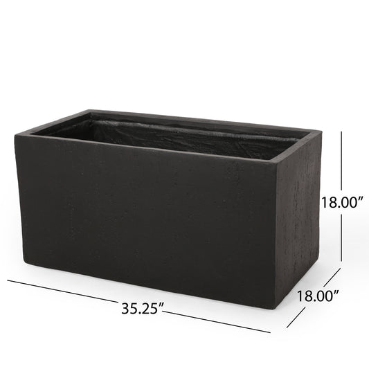 OUTDOOR LARGE SQUARE MGO PLANTER  35L