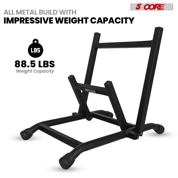 5 Core Amp Stand Heavy Duty Metal Build Adjustable Guitar Amplifier Low Profile Folding Collapsible