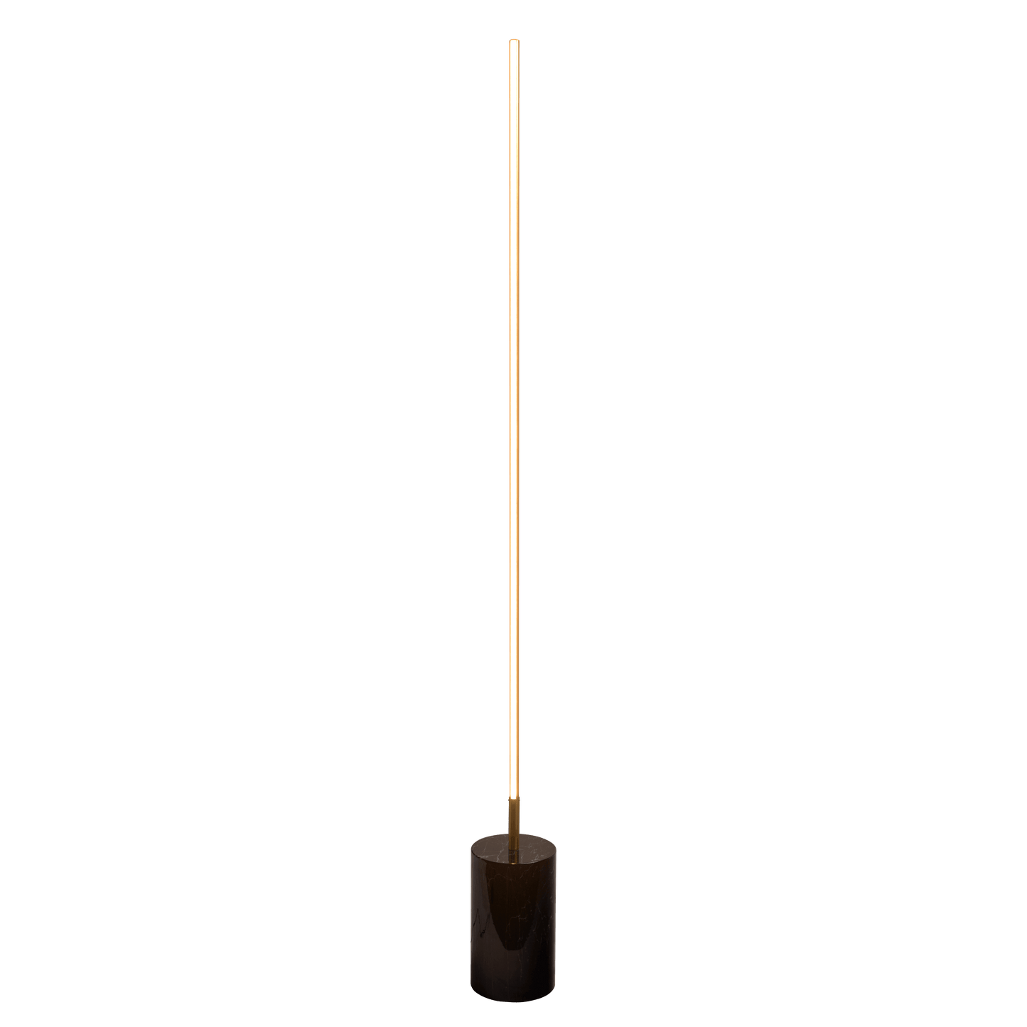 Prism Brassed Gold LED Floor Lamp With On Off  Faux Marble Base