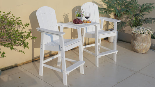Outdoor Bar Chair Set Perfect For Patio Happy Hour Togethers & Casual Evening Hangouts,HIPS Material