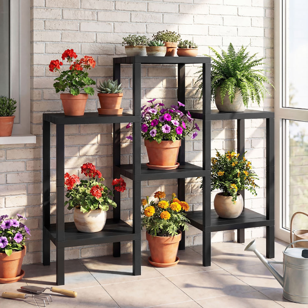 6 Tier Plastic Modular Storage Shelves For Living Room And Kitchen High-quality PP For The Living Room, Bathroom And Kitchen