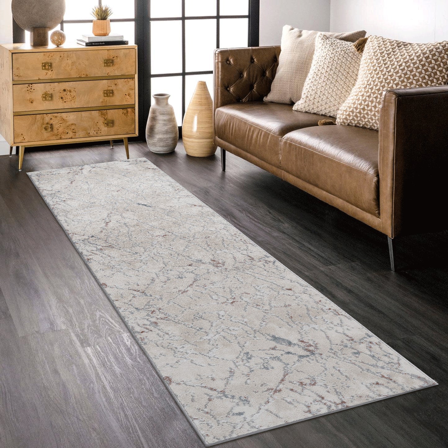 MARFI 2X8 Multi  Contemporary Runner Rug