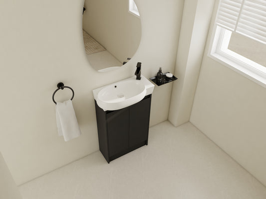 23  Freestanding Bathroom Vanity With Sink, Soft Close Doors