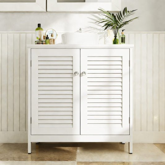 Wall Mounted Sink Plumbing Sink Storage Cabinet With 2 Doors And Shelf Wooden Modern Wall Mounted Drainage Under Sink Bathroom Cabinet For Home