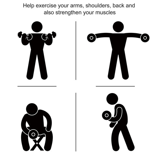 Hex Dumbbell Set Of 2, Rubber Weights Exercise Fitness Dumbbell With Non-Slip Handles, Anti-roll, For Bulk Up Your Arms, Shoulders, And Back
