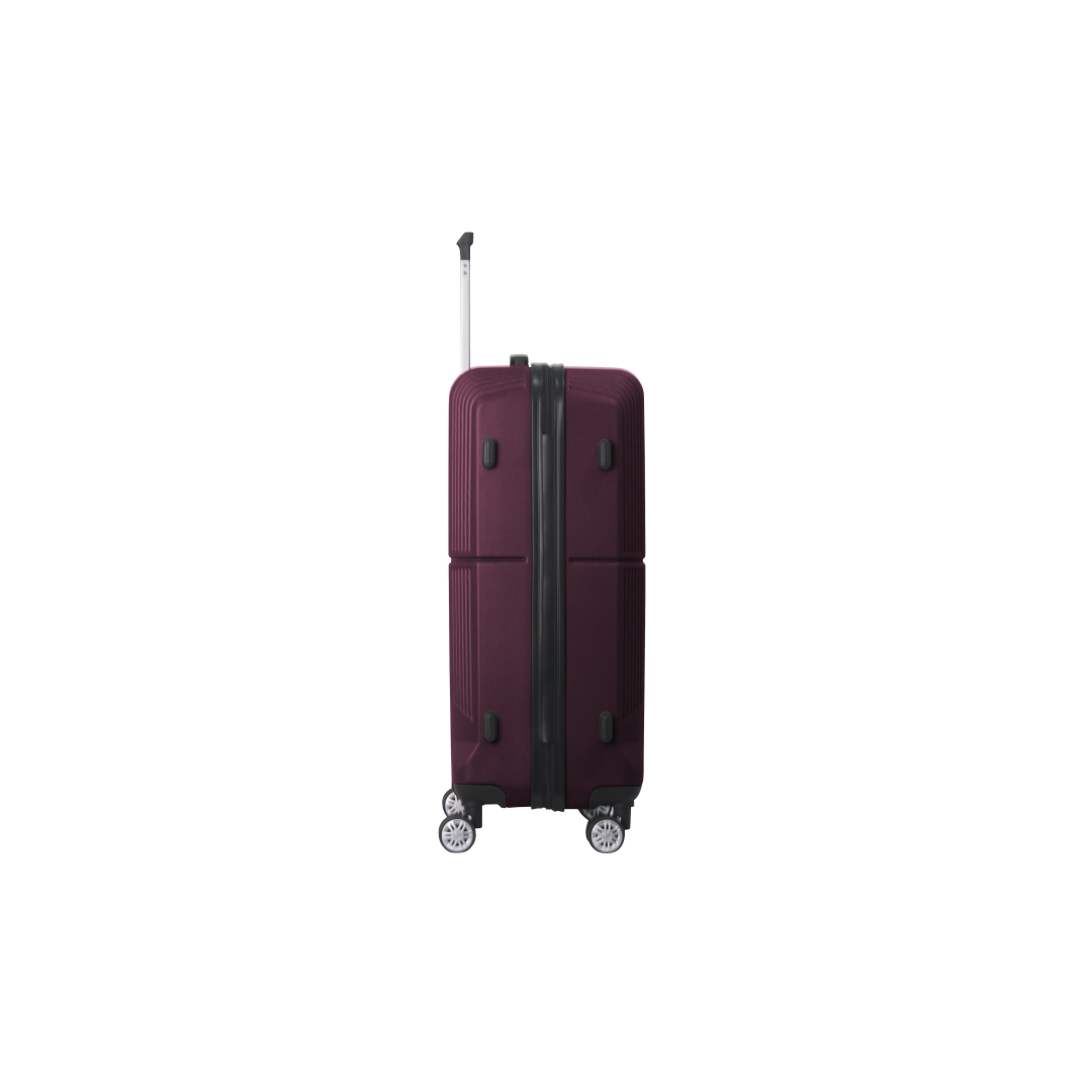 PURPLE 3-Piece Premium ABS Luggage Set-20, 24, And 28 Suitcases With Multi-Position Handle, Silent Spinner Wheels, And TSA-Approved Lock-Durable, Stylish, And Spacious Travel Gear