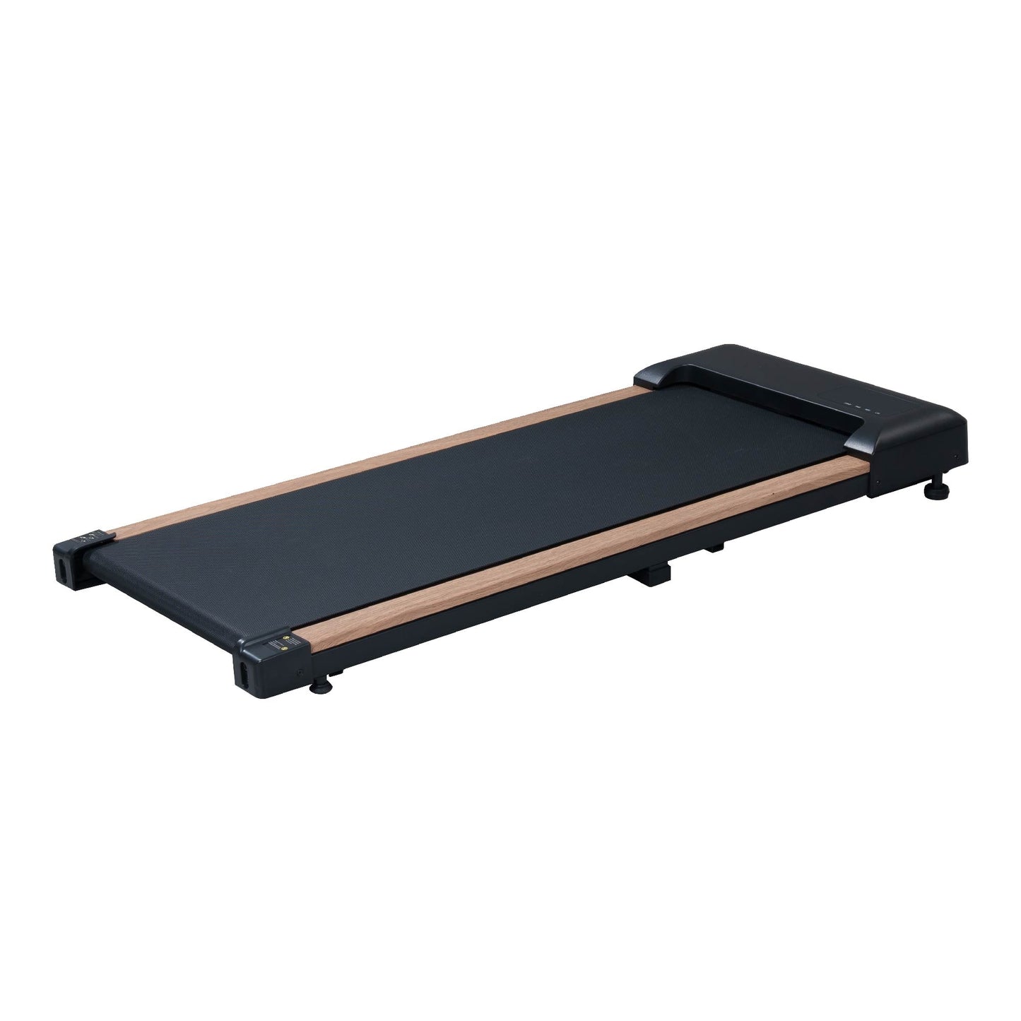 2.25HP Under Desk Treadmill, Portable Wood Walking Pad For Home & Office, Compact Running & Walking Machine With Remote Control, LED Display, Black