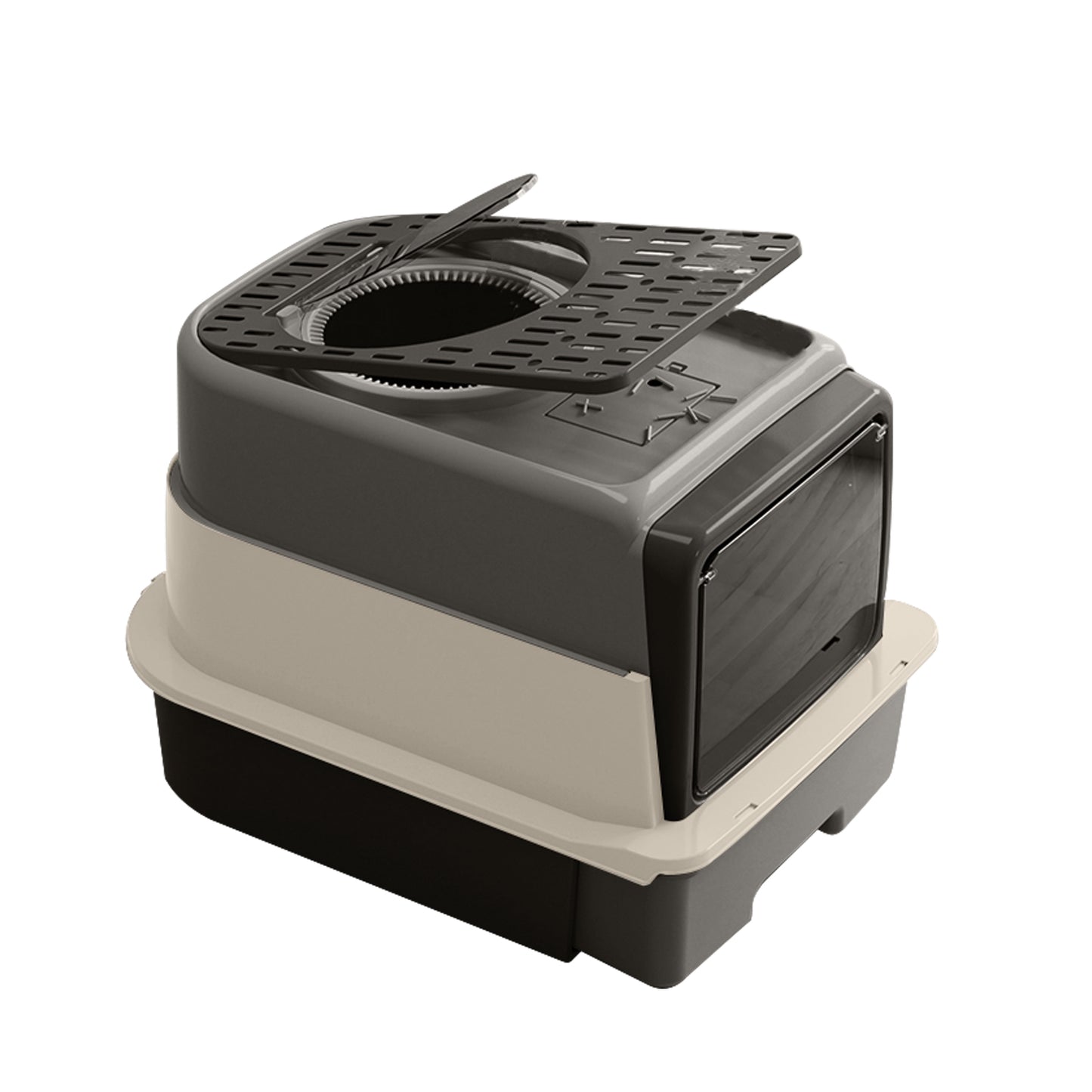 Only Self Pickup---Three-compartment Cat Litter Box
