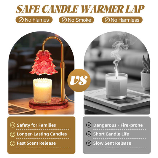 Candle Warmer Lamp With Timer & Dimmer , Adjustable Wax Melt Lamp For Jar Candles, Home Decor Accent