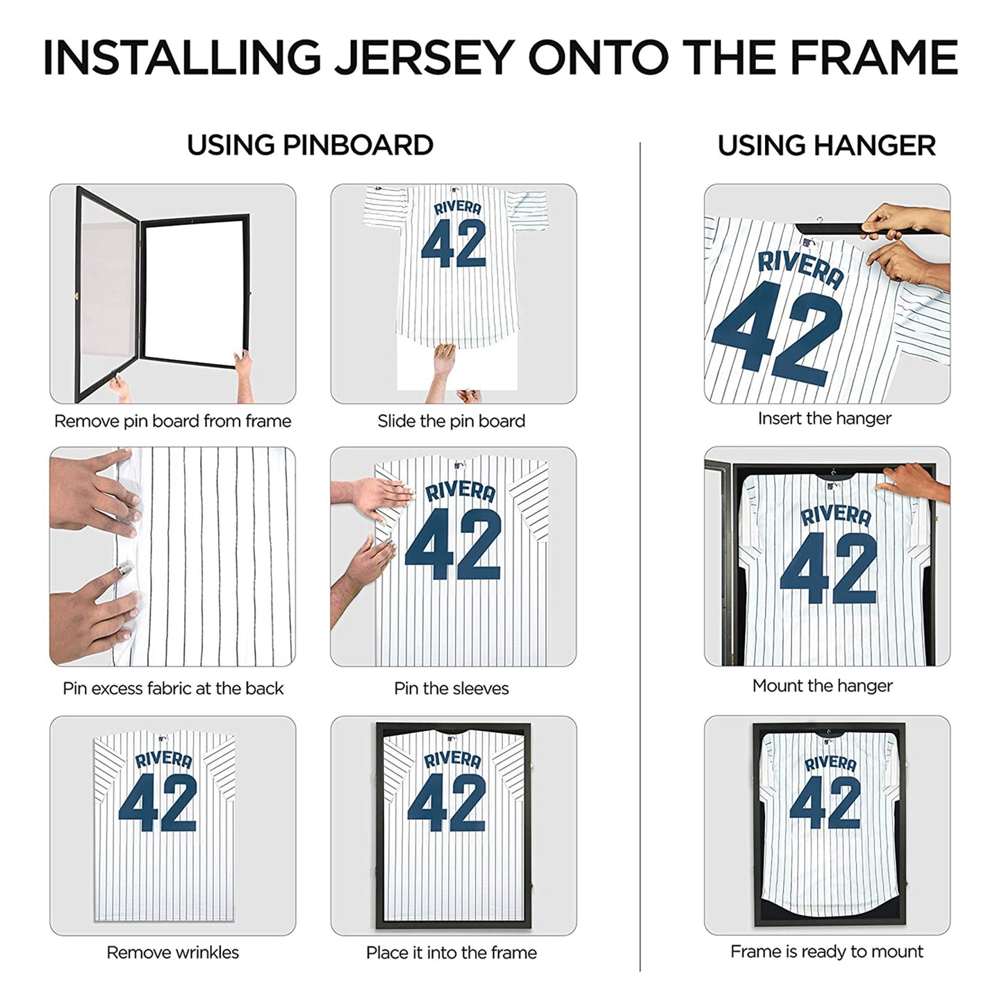 24 X 32in Jersey Display Case, Shirt Display Frame With UV Resistant Acrylic And Hanger, Wall Mounted Baseball Basketball Football Hockey Shirt Display Frame