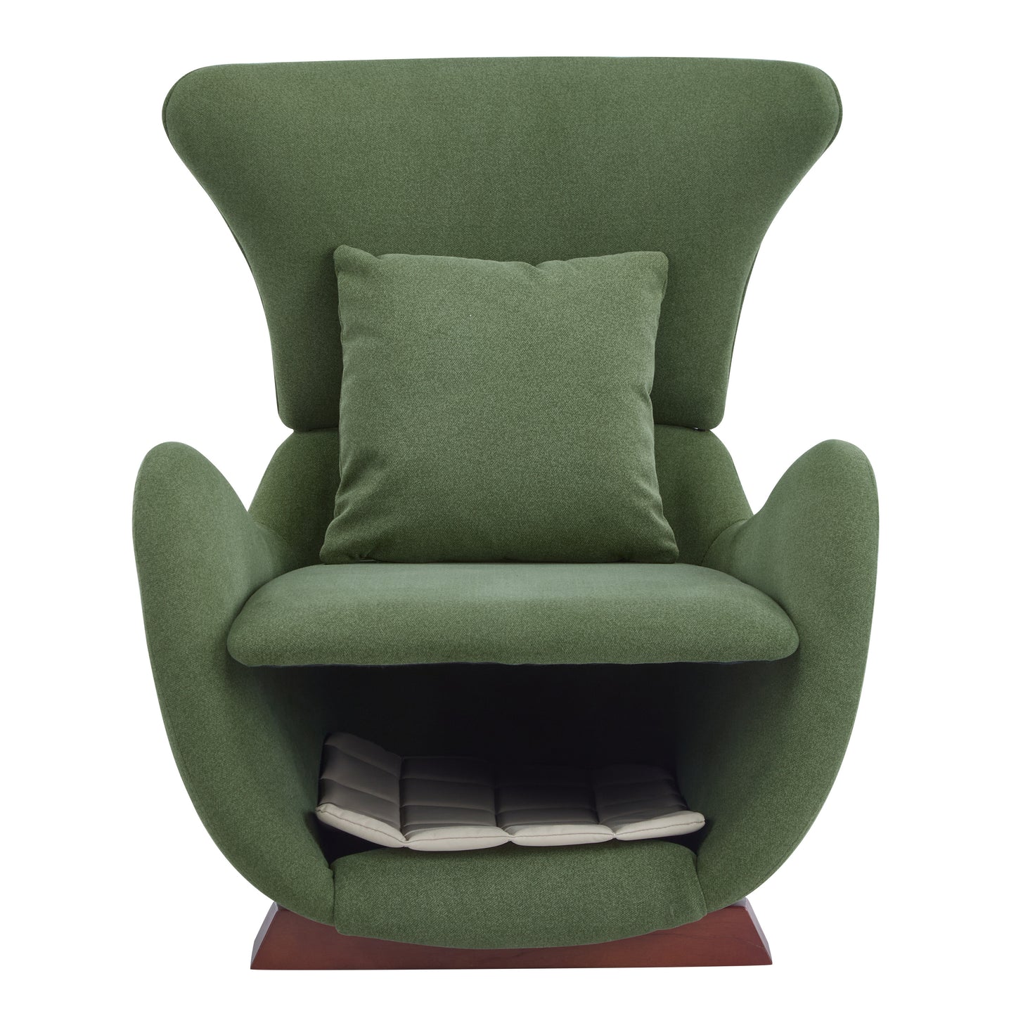Modern Green Polyester Accent Chair With Pet Storage Space - 330 Lbs Capacity, Living Room Lounge Chair, Stylish & Durable Design