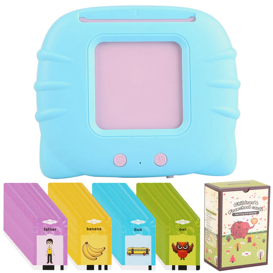 1 Set 224 Words Kid Talking Cards 112 Card Electronic Cognitive Audio Toddler Reading Machine Animal Shape Color Repeated Learning Cards English For Child 1-5 Years Old