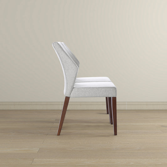 Luca Light Grey Fabric Dining Chair   Set Of 2