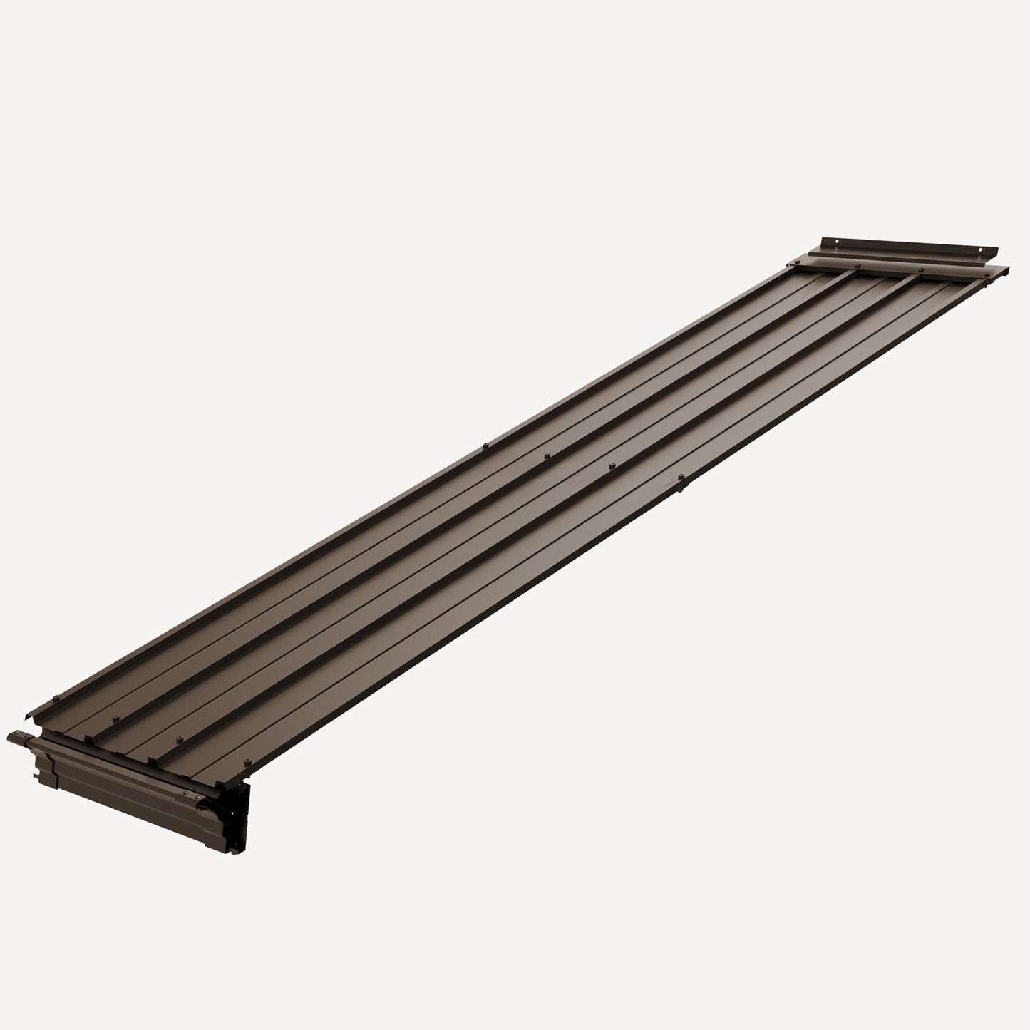 Gazebo Connector Kit - For 12ft Width Wall Mounted Gazebos, Durable Steel Expansion Linker, Rustproof & Easy Assembly For 12  X20   Lean To Gazebos-Brown
