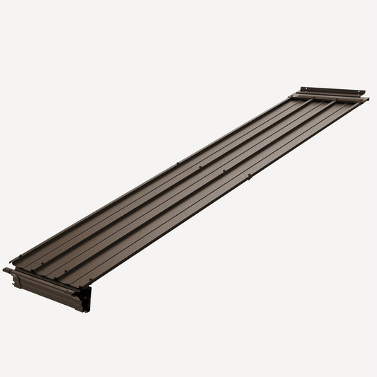 Gazebo Connector Kit - For 12ft Width Wall Mounted Gazebos, Durable Steel Expansion Linker, Rustproof & Easy Assembly For 12  X20   Lean To Gazebos-Brown