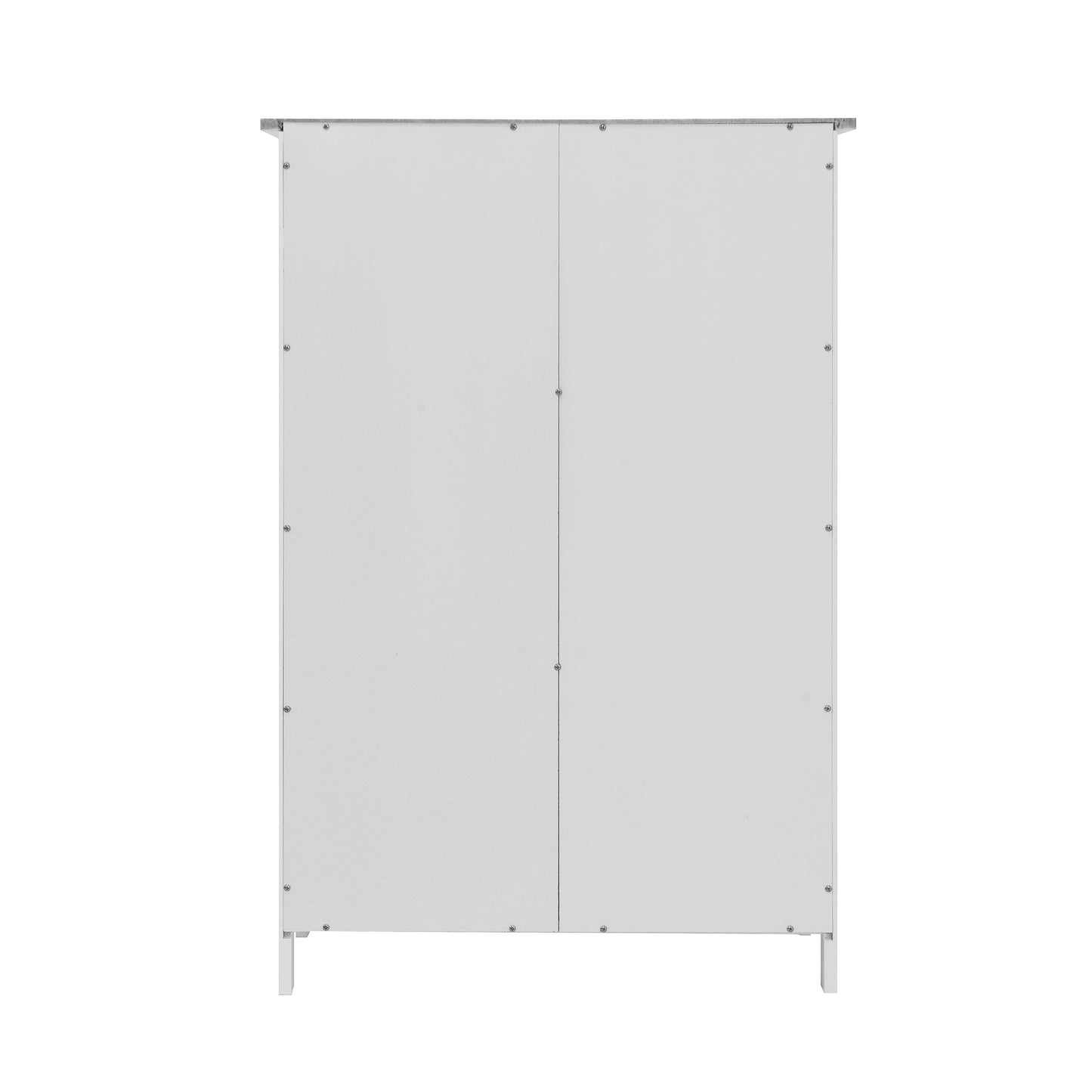 White Bathroom Storage Cabinet, Floor Cabinet With Adjustable Shelf And Drawers