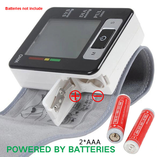 Wrist Blood Pressure Machine With Adjustable Wrist Cuff & 90 Reading Memory For Home & Clinical & H