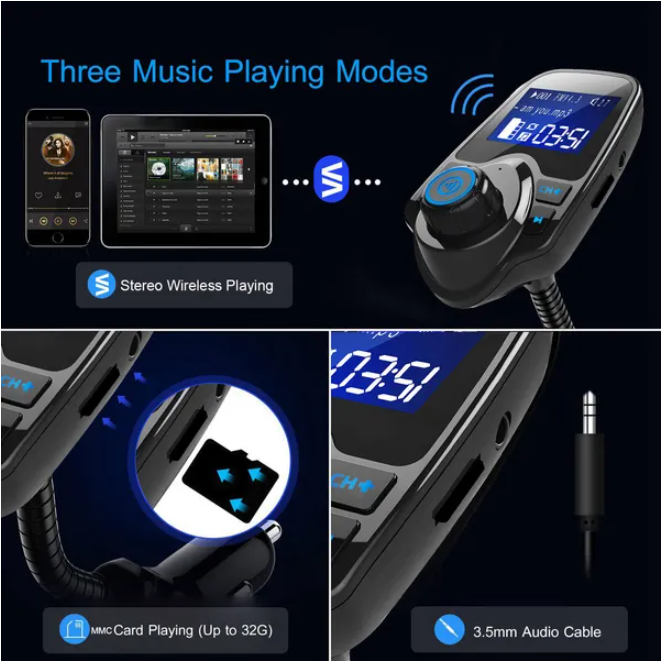 Car Mounted Wireless FM Transmitter
