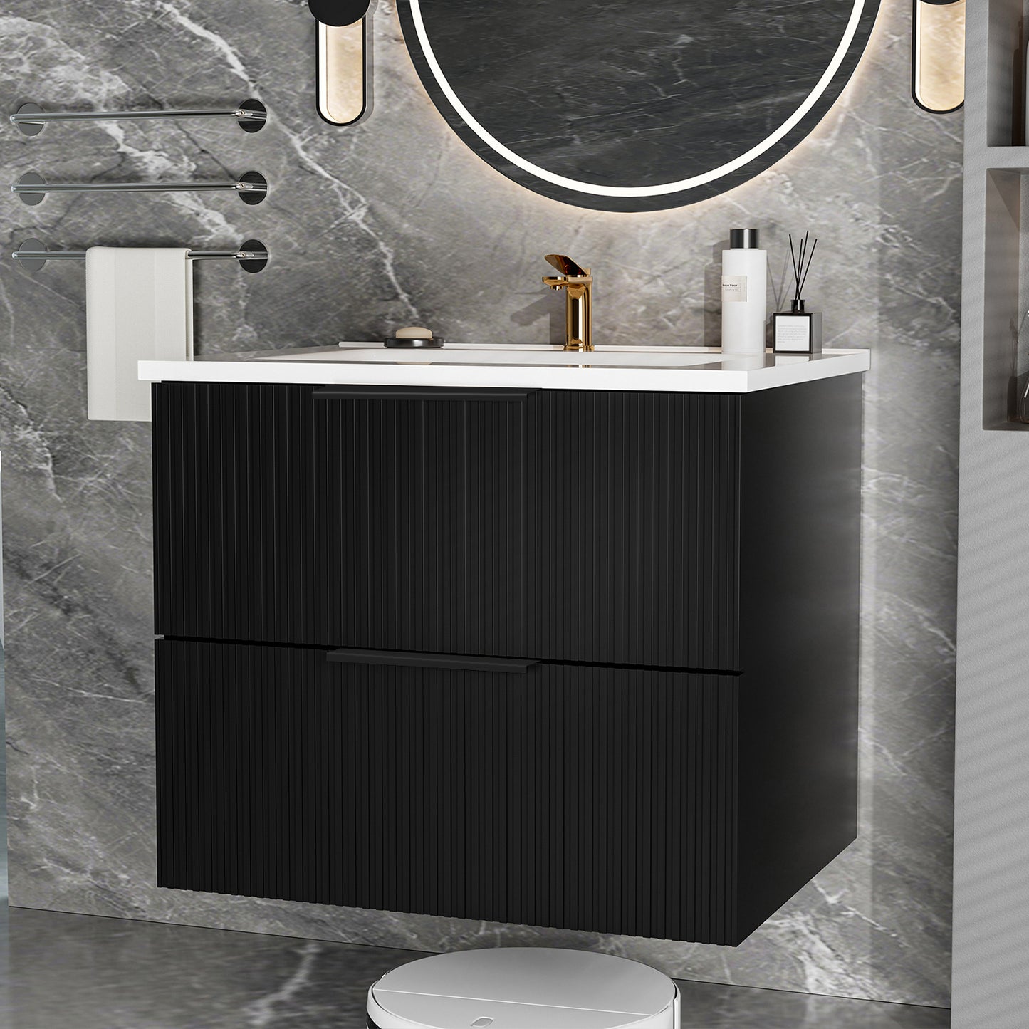 060 Cabinet Black Without Sink
