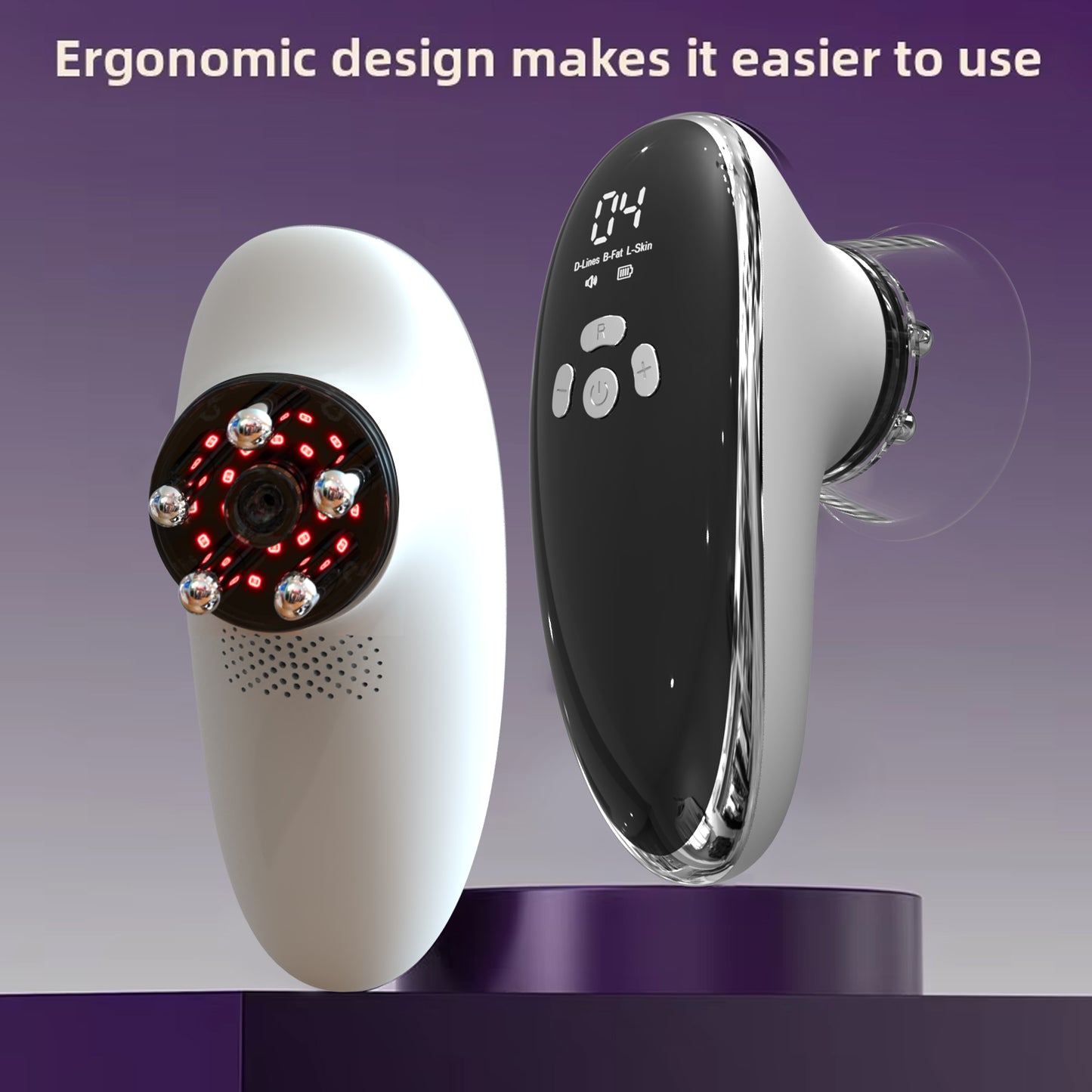 Face & Body Sculpting Machine With 4 Cups, Reduce Belly Fat, Smart Cupping Therapy Massager, Red Light Cupping Therapy, Negative Pressure Lymphatic Drainage Massager, Electric Cellulite Massage Tool