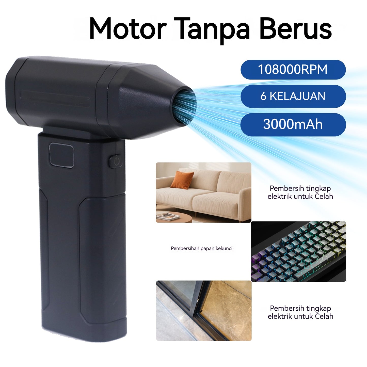 Violent Fan Turbojet Fan Li-On Rechargeable