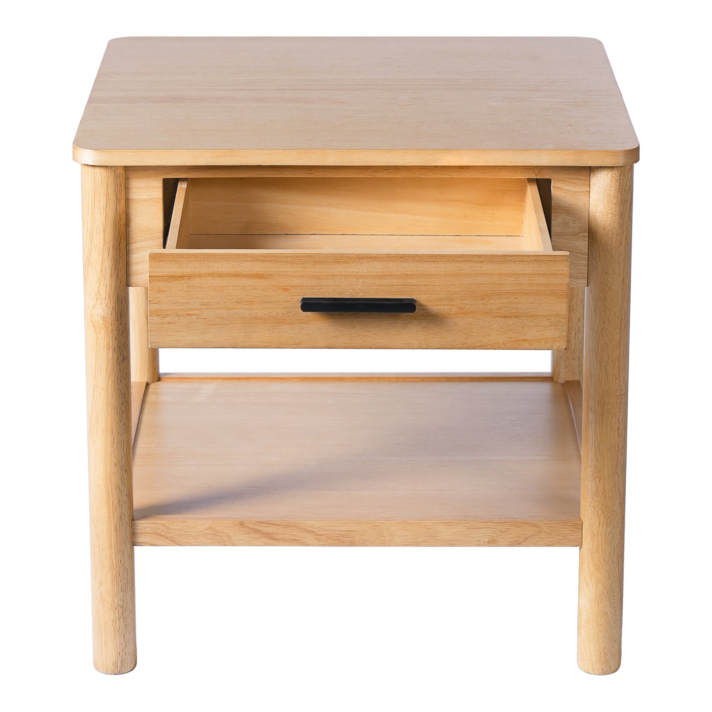 END TABLE K D WITH 1 DRAWER,NATURAL COLOR