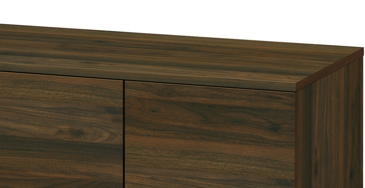 Amidon TV Stand For TVs Up To 47.3  , With 2 Storage Shelves& 1 Cabinet, Modern Entertainment Centre For TV In Living Room In Walnut