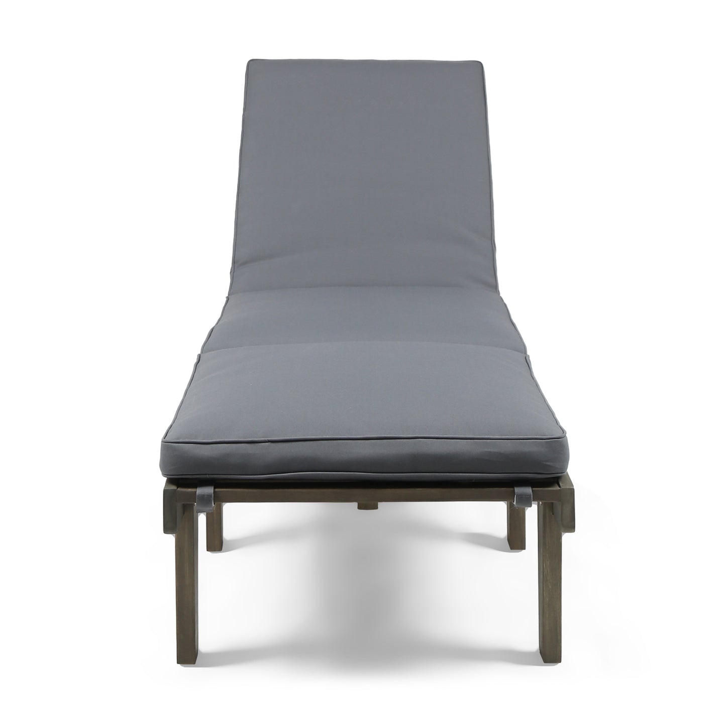 ARIANA KD WOOD CHAISE LOUNGE W  CUSHION