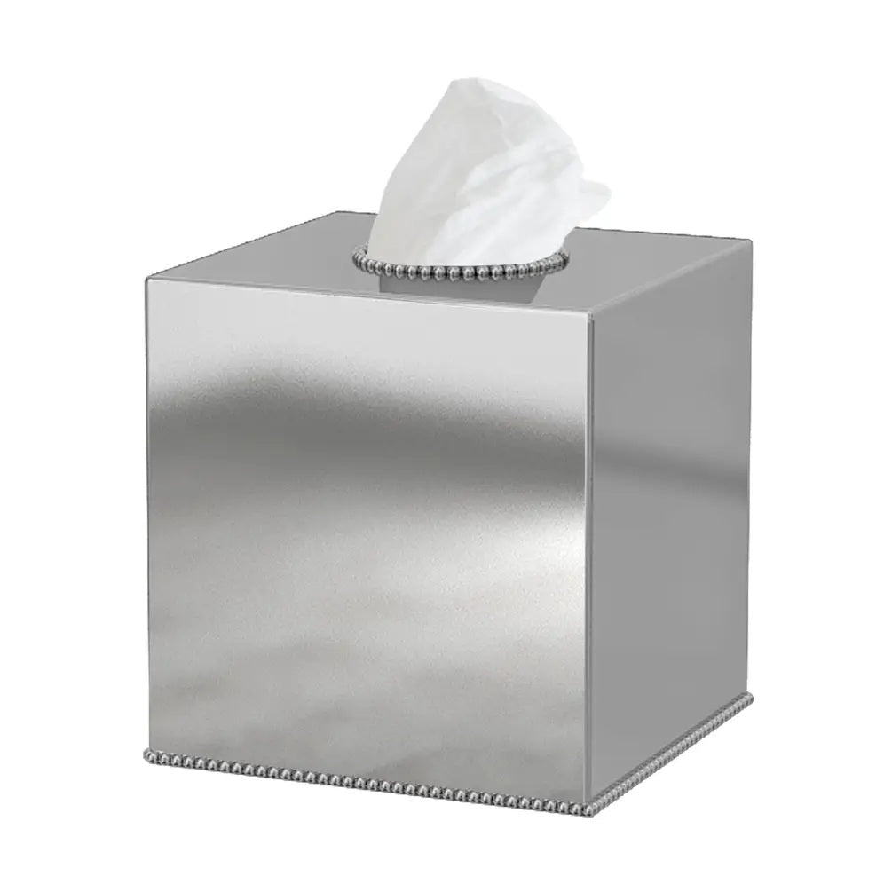 Tissue Box Stainless Steel Square Facial Tissue Box Holder Shiny Finish