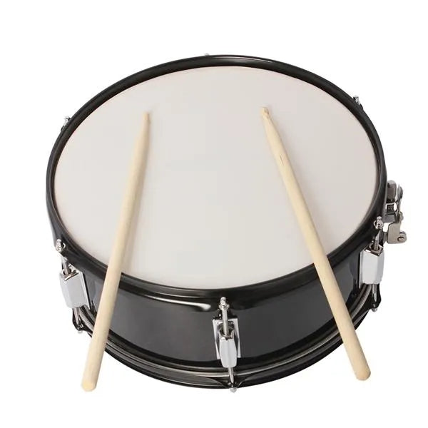 14 X 5.5 Inches Professional Marching Snare Drum & Drum Stick & Strap & Wrench Kit Black