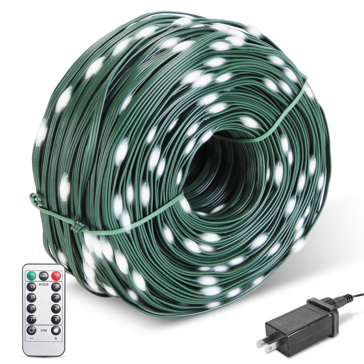 330FT String Lights Outdoor Christmas Decoration Lights With Remote IP44 Waterproof 8 Lighting Modes 8 Brightness Timer Plug In Fairy Light Xmas House Holiday Decor