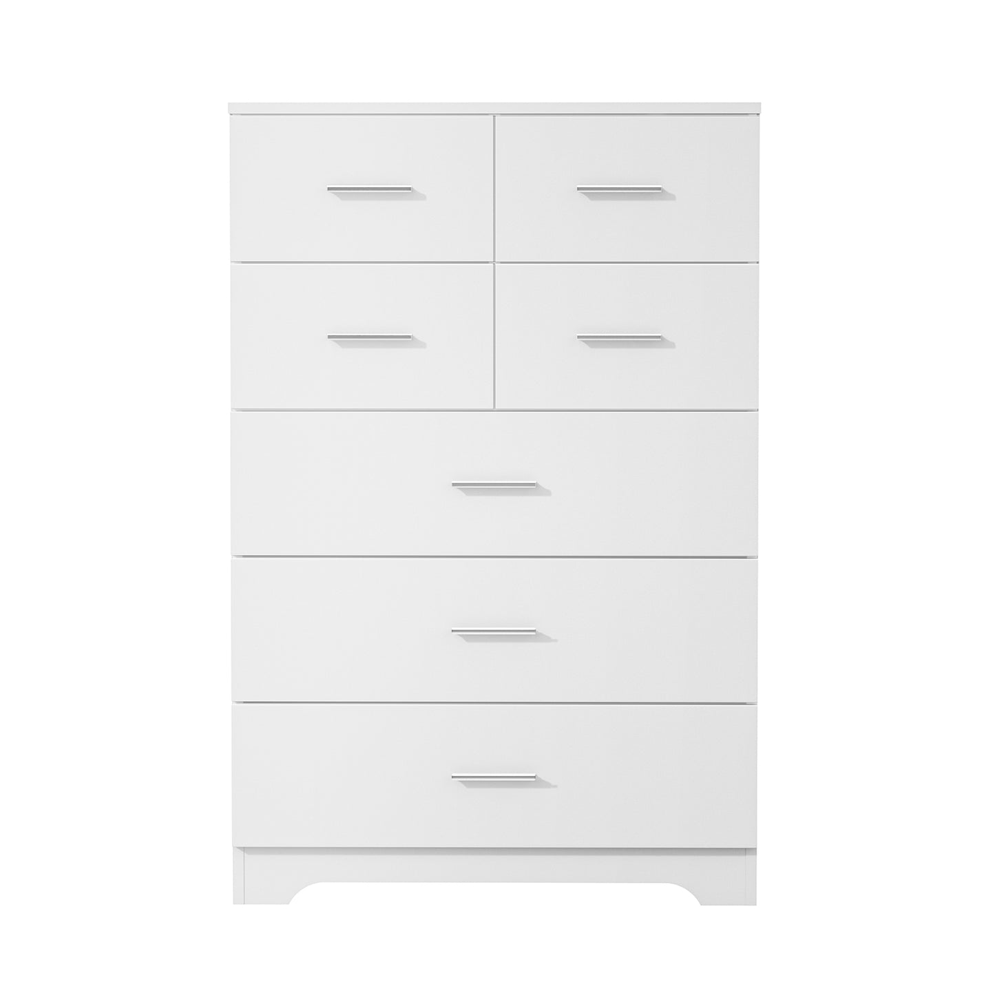 Wooden 7-Drawer Storage Cabinet With Built-In Outlet Durable Organizer For Bedroom, Living Room, And Office