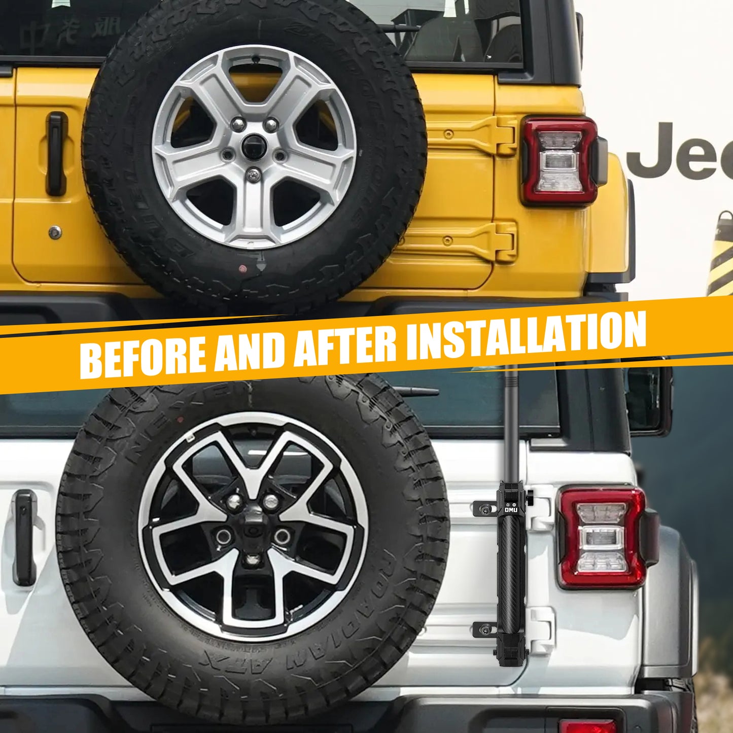 Tailgate Flagpole Holder Bracket For Jeep Wrangler JK 2007-2017 And JL2018