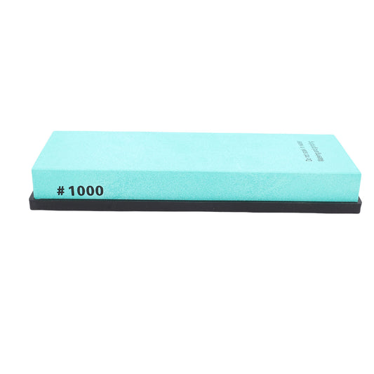 Sharpening Stone 1000 Grit Whetstone White Corundum Anti Slip Silicone Base Multipurpose Use Green