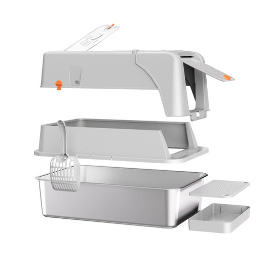 Only Self Pickup---Stainless Steel Cat Litter Box - A15