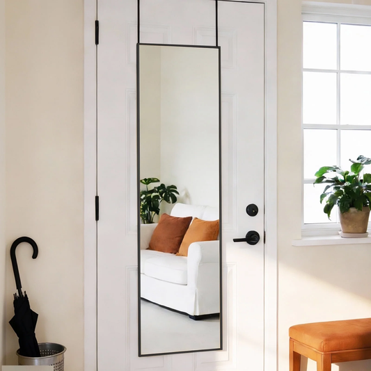 Floor-standing Wall-mounted Mirror, Aluminum Frame, High-definition Glass, Suitable For Bedrooms, Living Rooms And Entrances