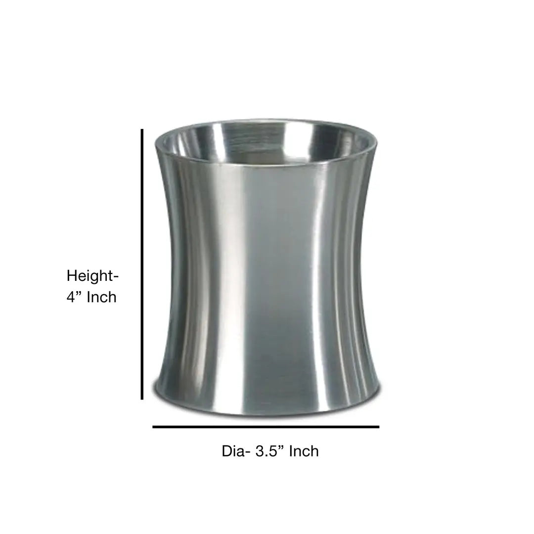 Stainless Steel Tumbler Cup Decorative Rinse Cup,Drinking Glass,Toothbrush & Makeup Brush Holder For Vanity Countertops,Sink & Desk Brushed