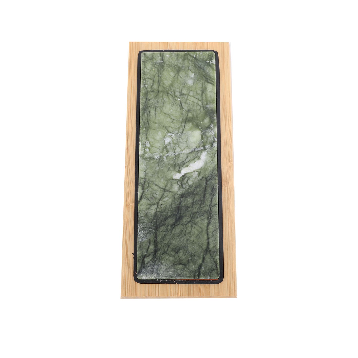 Green Jade Sharpening Stone 2 Side Grit 10000 Fine Polishing Whetstone With Bambusoideae Base Angle Guide