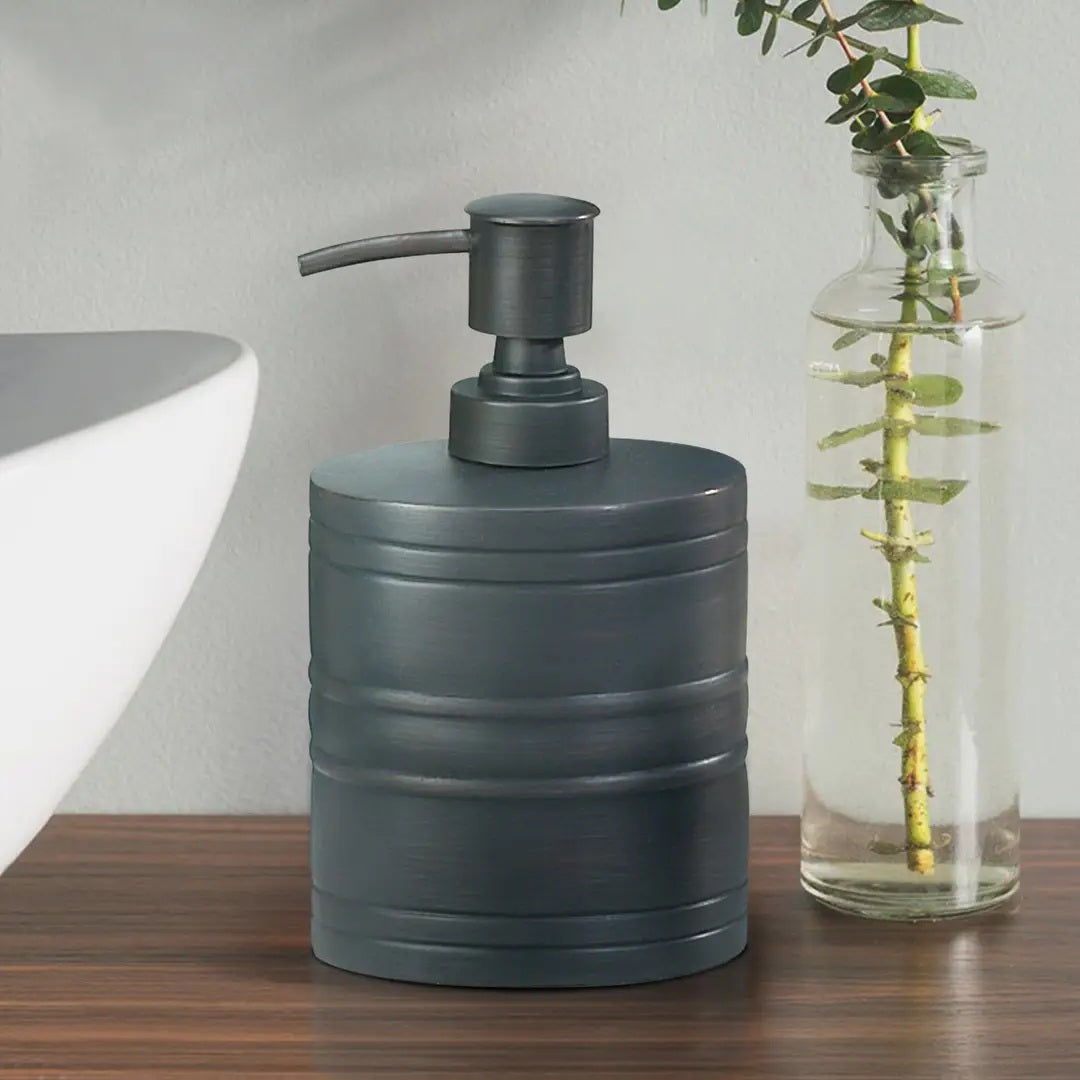 Stainless Steel Liquid Soap Dispenser Pump Bottle  Bathroom Vanity & Kitchen Sink,Holds Soap,Lotion & Sanitizer   Orb